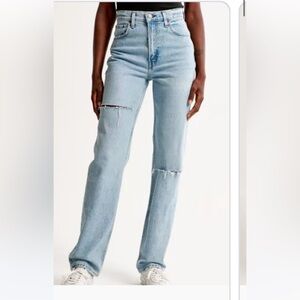 Abercrombie & Fitch Women’s 90s Straight Ultra High Rise Jeans